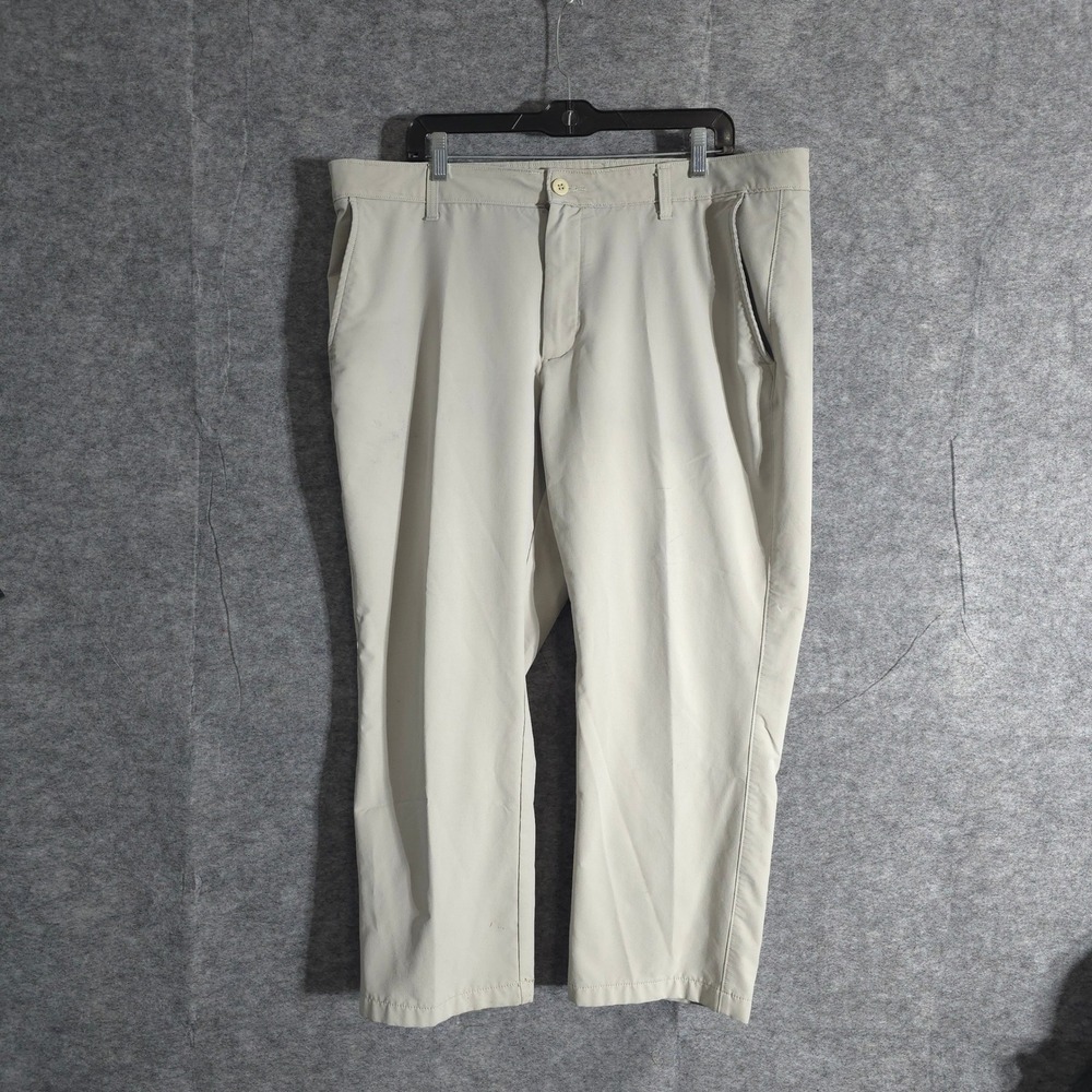Under Armour Mens Golf Pants Sz 40 Beige‎ Performance Lightweight Solid Sports